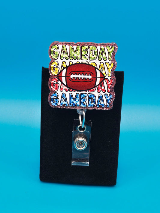 Game Day Acrylic Badge Reel