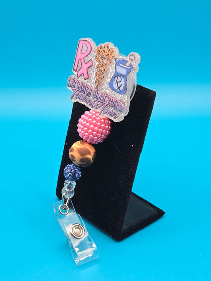 RX Healthcare Acrylic Badge Reel