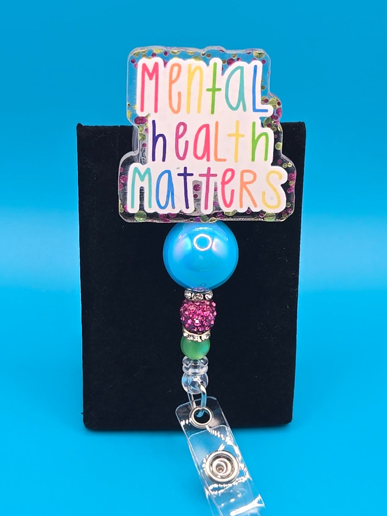 Mental Health Matters Acrylic Badge Reel