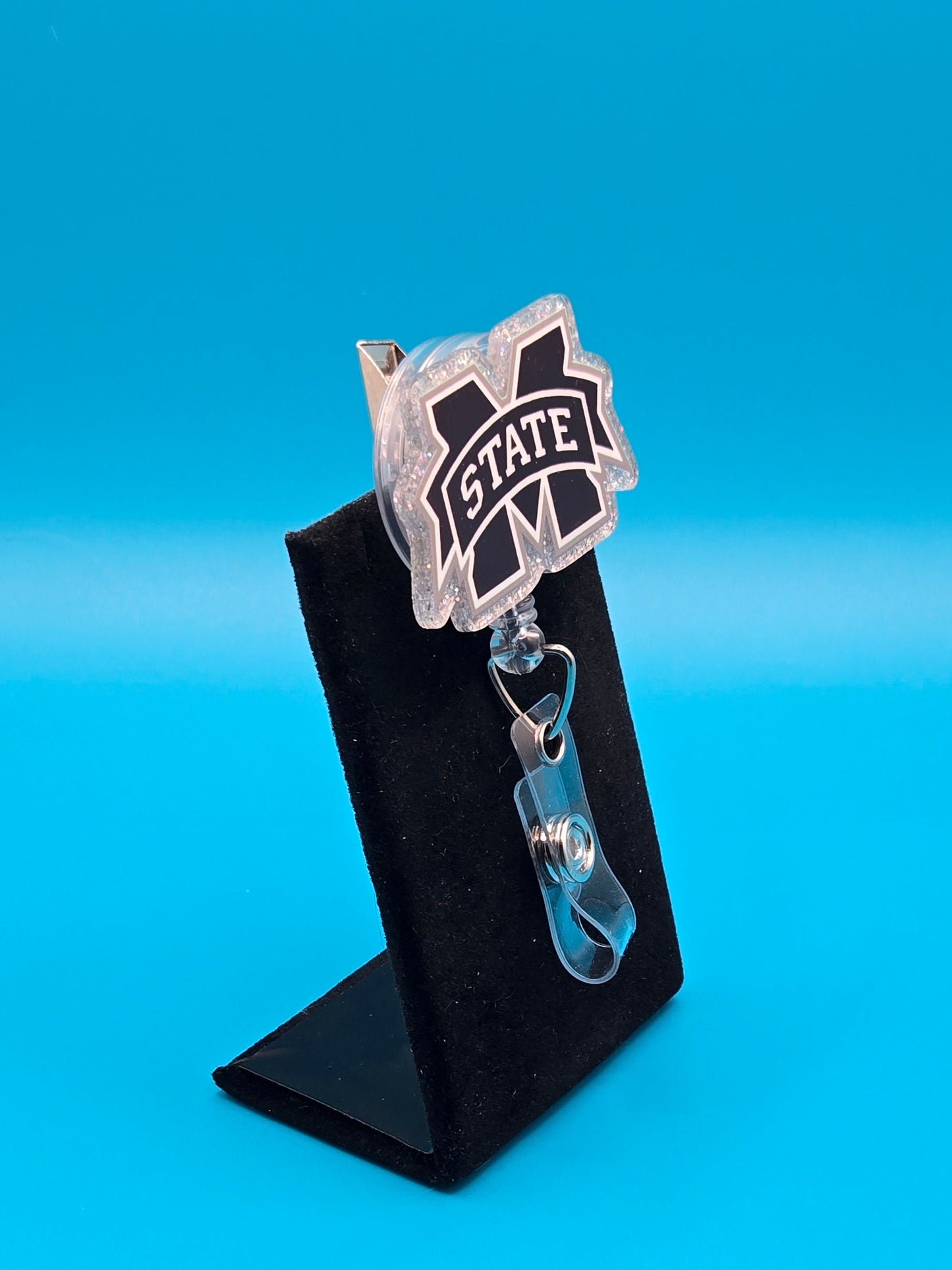 Sports Themed Football Acrylic Badge Reel