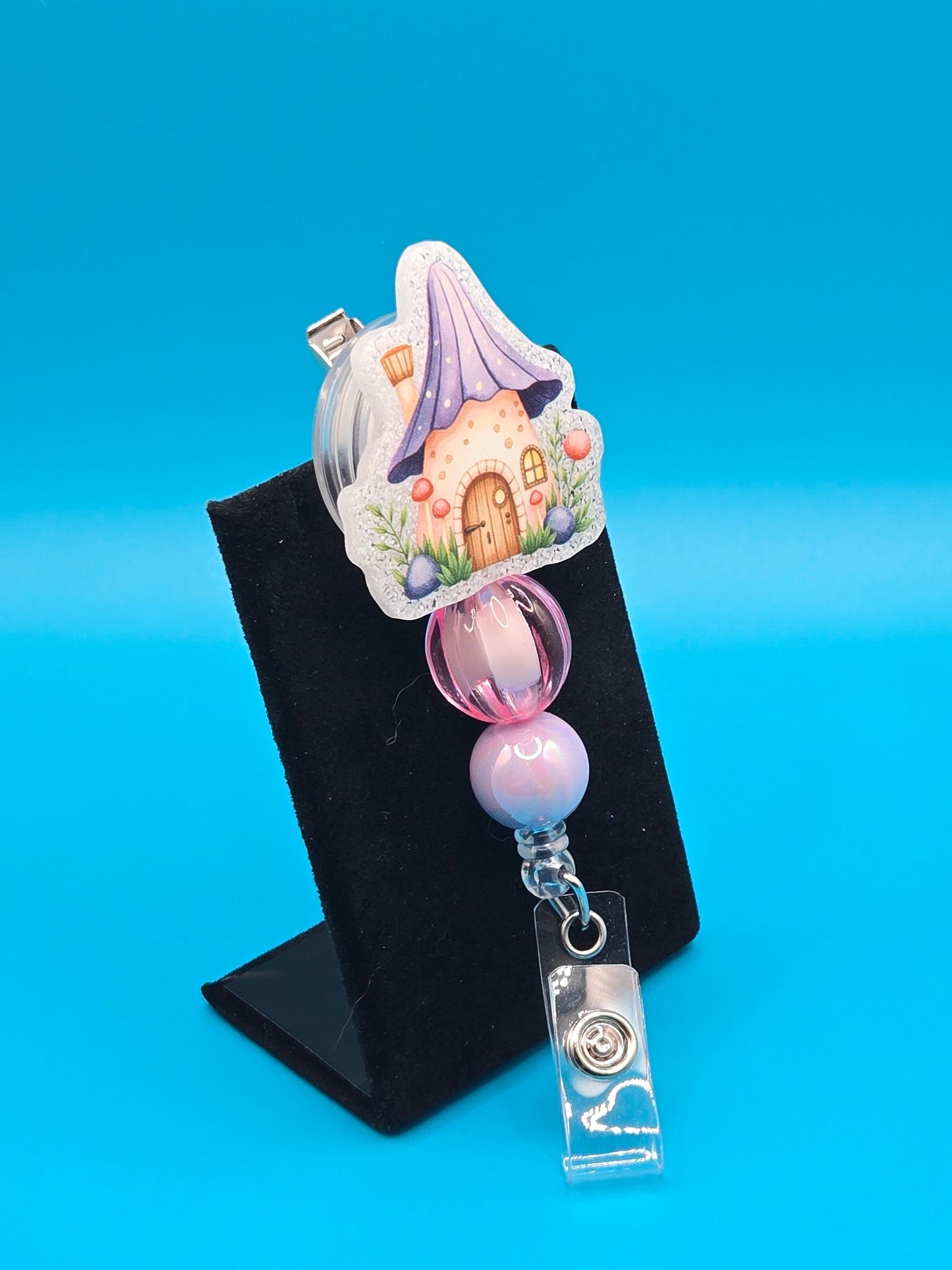 Shroom House Acrylic Badge Reels