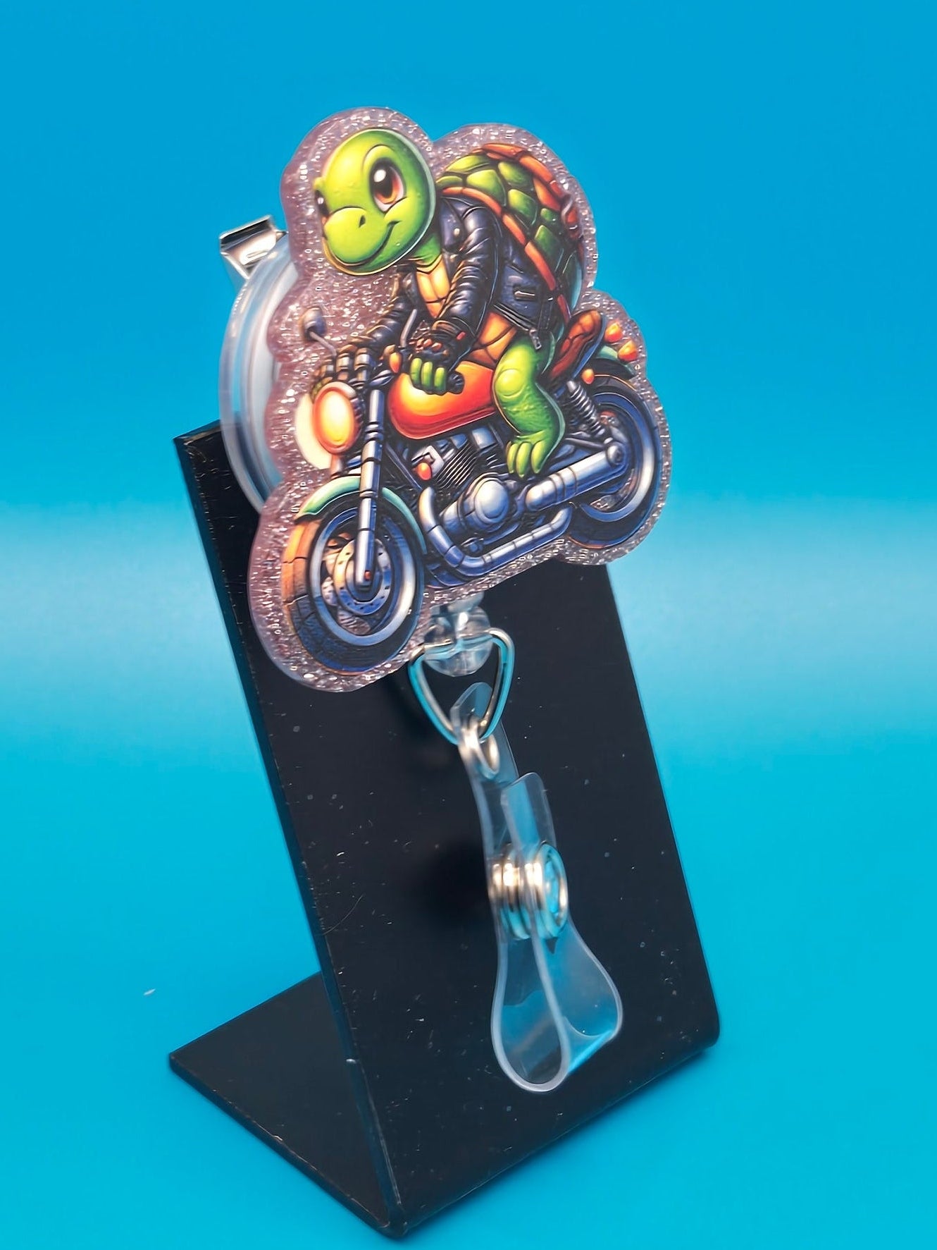 Slow Ride Acrylic Badge Reel