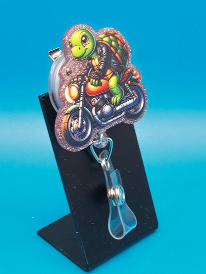Slow Ride Acrylic Badge Reel