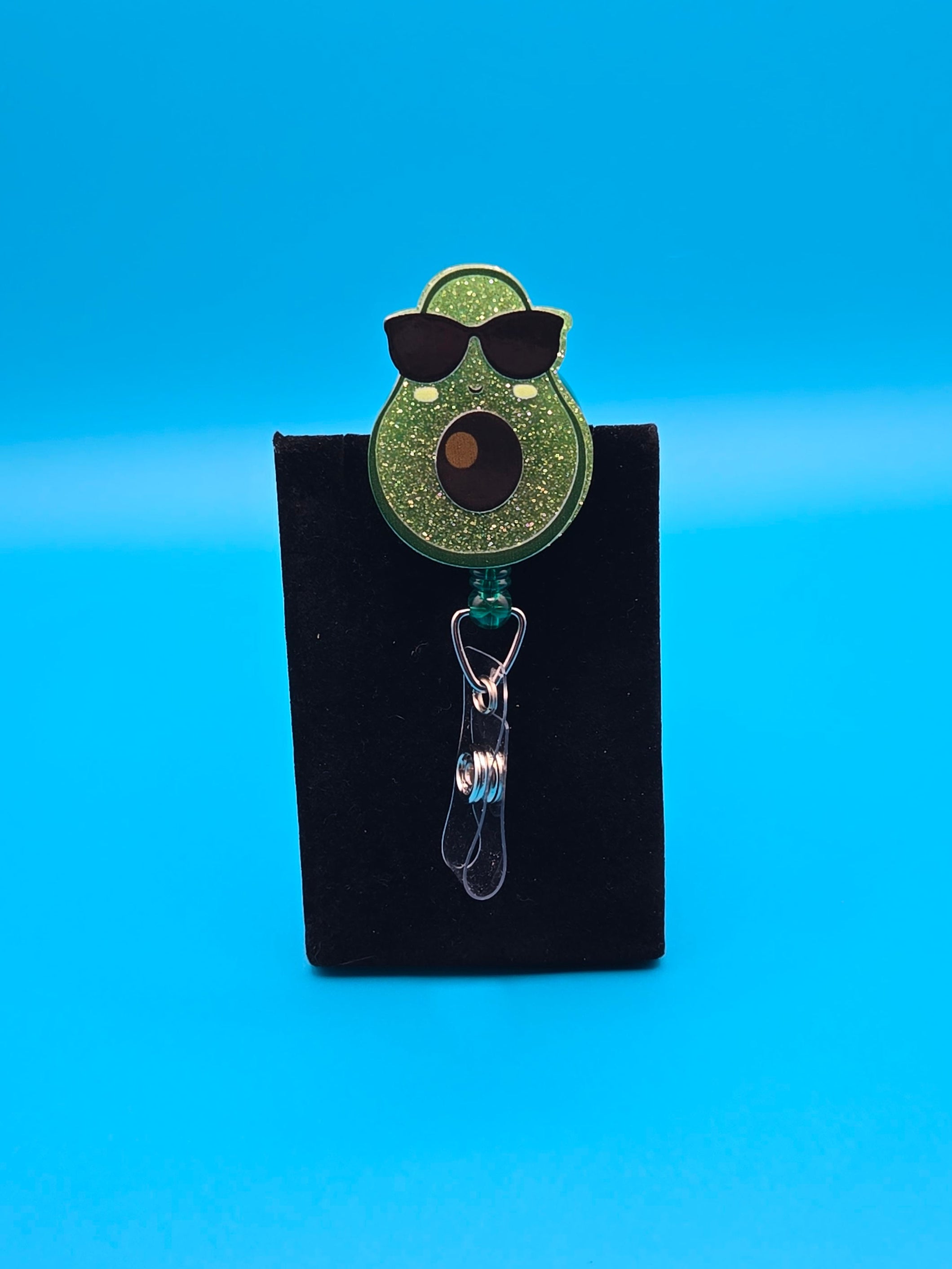 Cool Avacado Acrylic Badge Reel