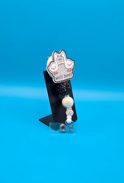 Goose Bumps Acrylic Badge Reel