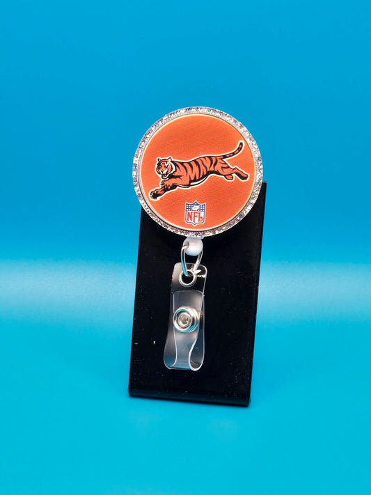 Sports Themed Football Acrylic Badge Reel