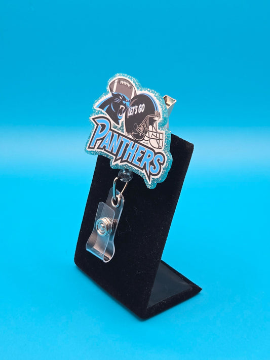 Sports Themed Football Acrylic Badge Reel