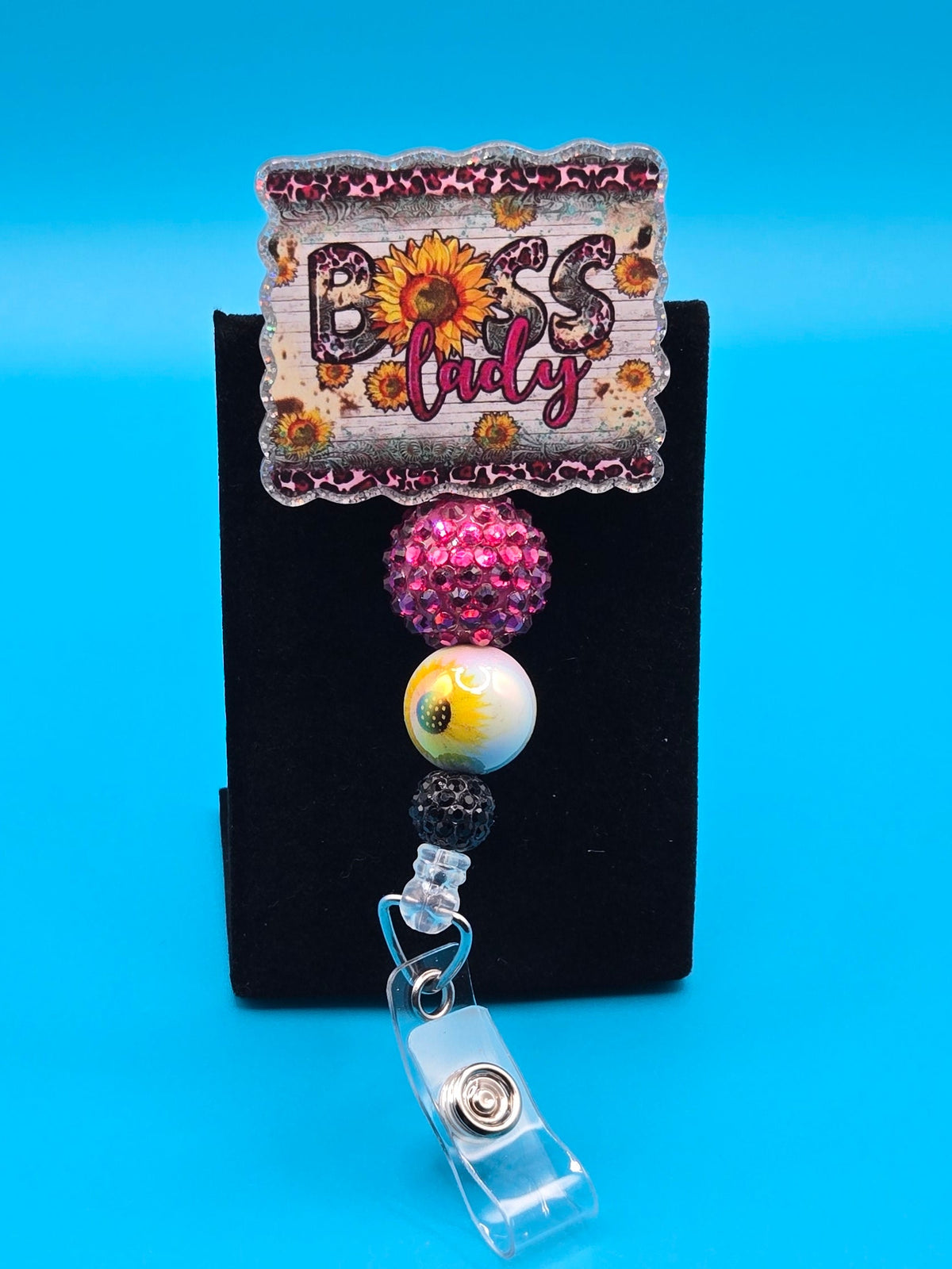 Boss Lady, Acrylic Badge Reel