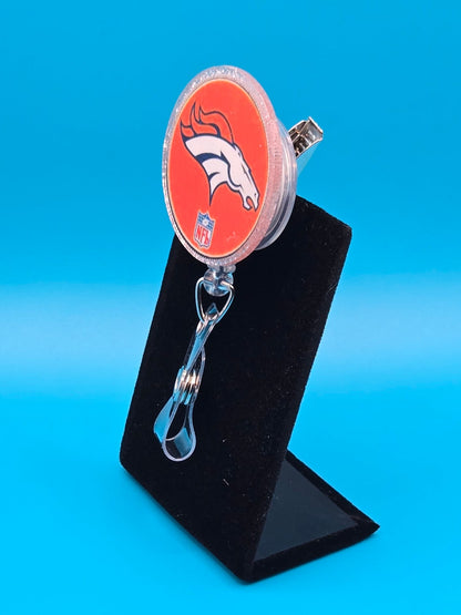 Sports Themed Football Acrylic Badge Reel
