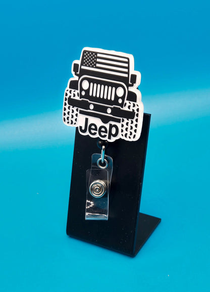 Off Roading Acrylic Badge Reel