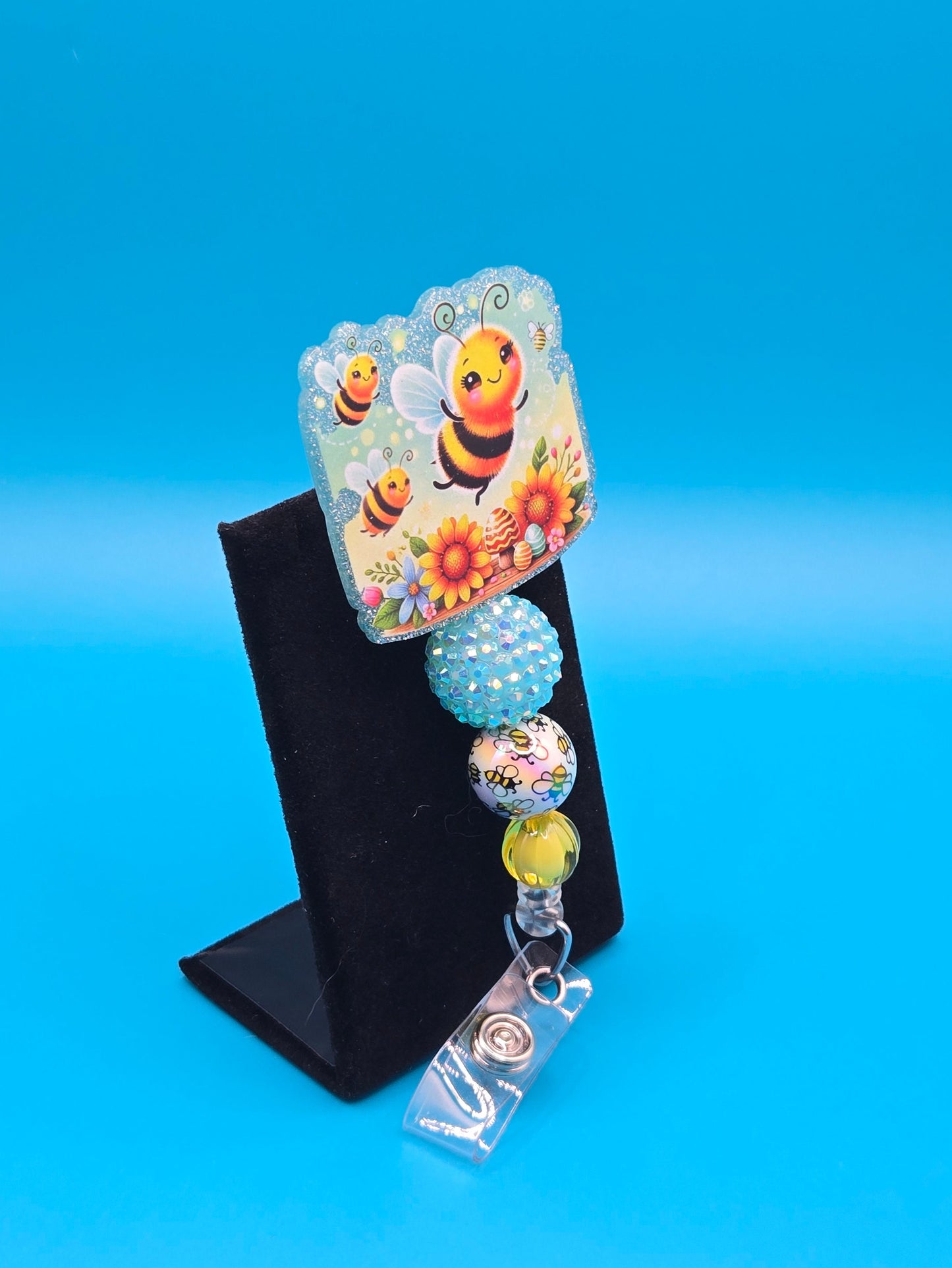 Easter Bee Acrylic Badge Reel